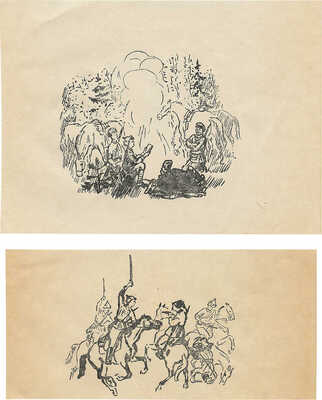 Пахомов Алексей Фёдорович. Шесть иллюстраций к книге Н.А. Островского «Как закалялась сталь» (Л.: Детгиз, 1948) 